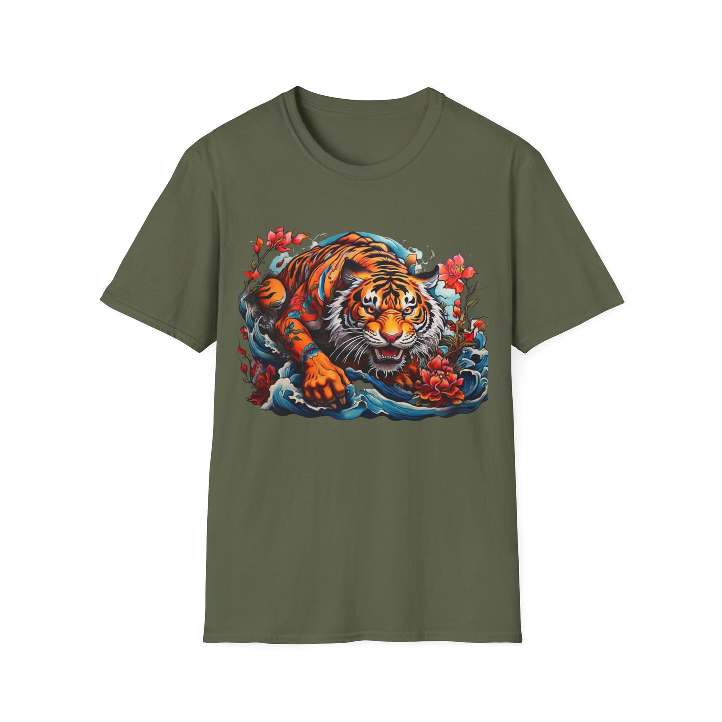 Tiger Crest T-Shirt — Fierce Vintage Tiger Graphic Tee