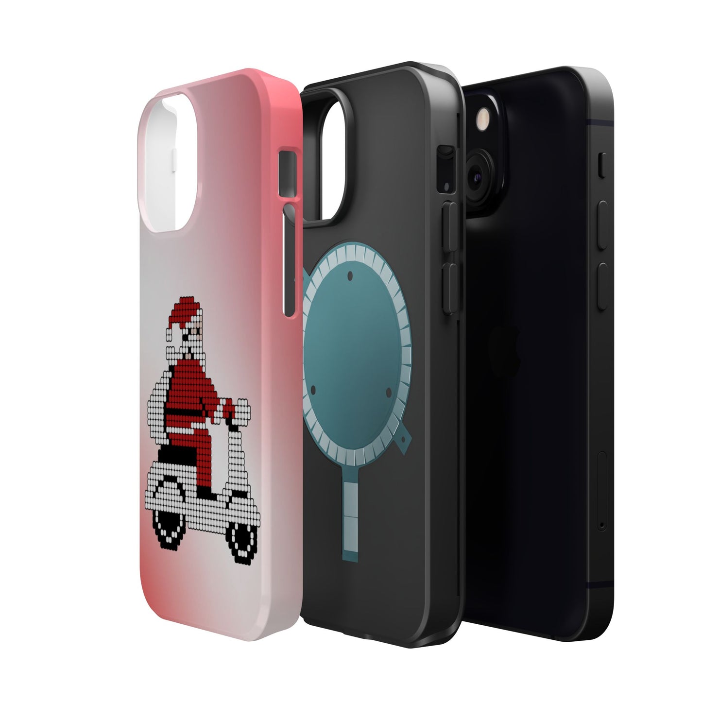 Sleighin' It: Santa's Motorcycle Journey Phone Case