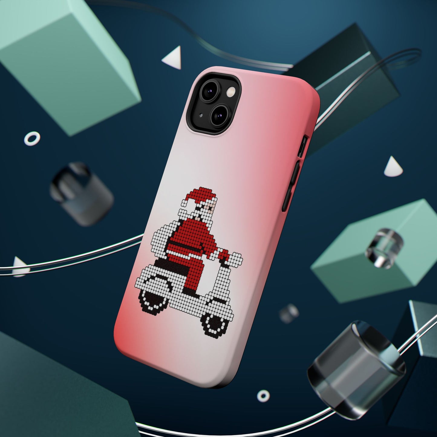 Sleighin' It: Santa's Motorcycle Journey Phone Case