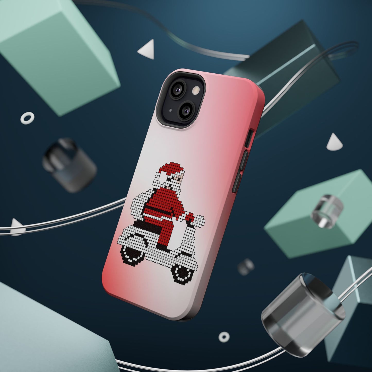 Sleighin' It: Santa's Motorcycle Journey Phone Case