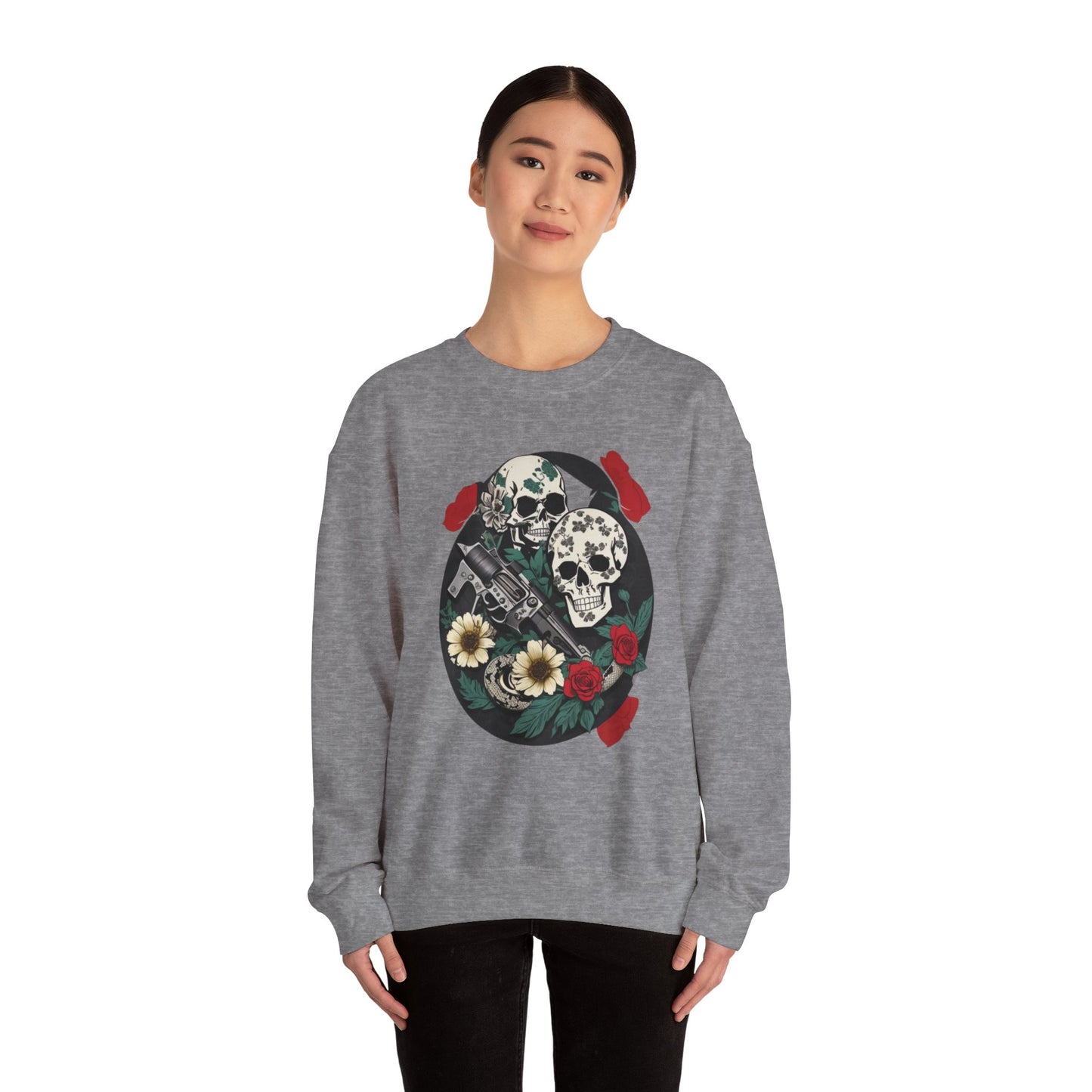 Skull Gun Roses Unisex Sweatshirt