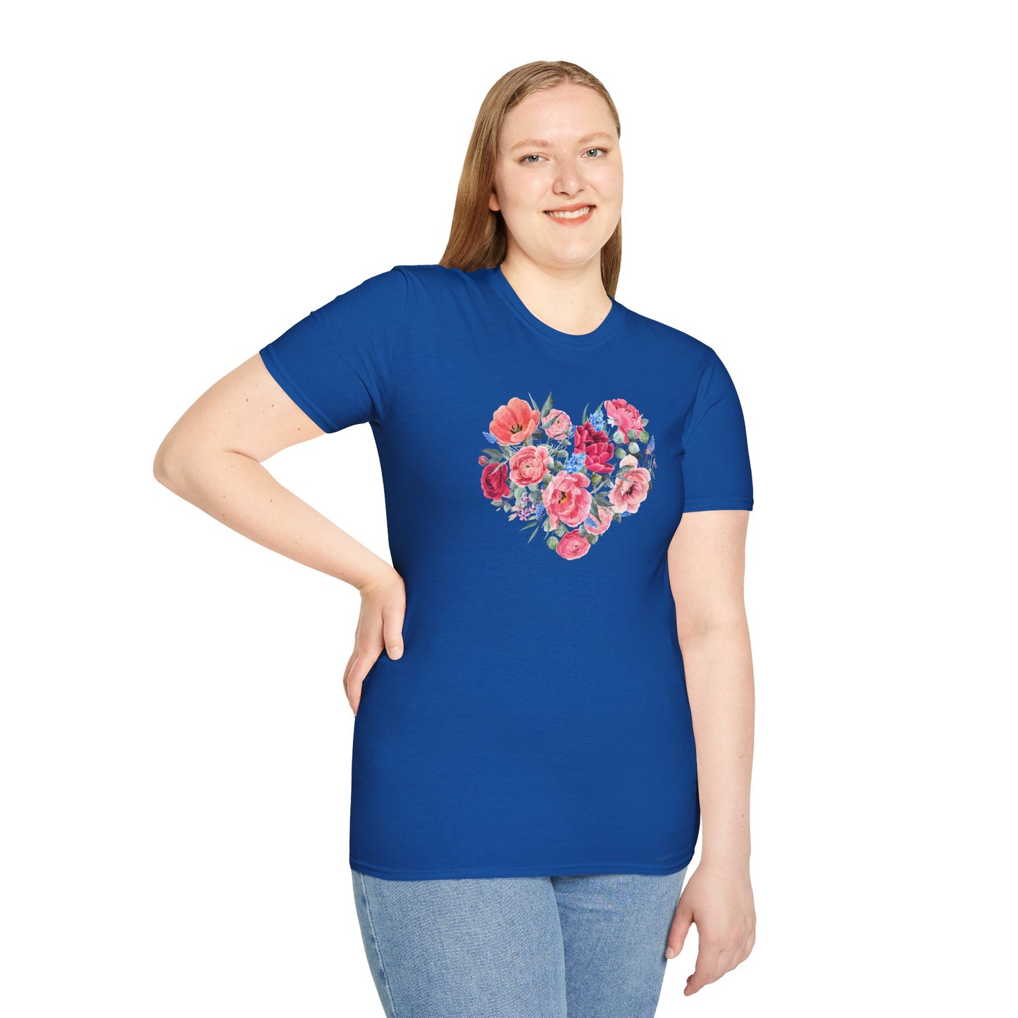 Floral Heart Nature's Love Graphic T-Shirt