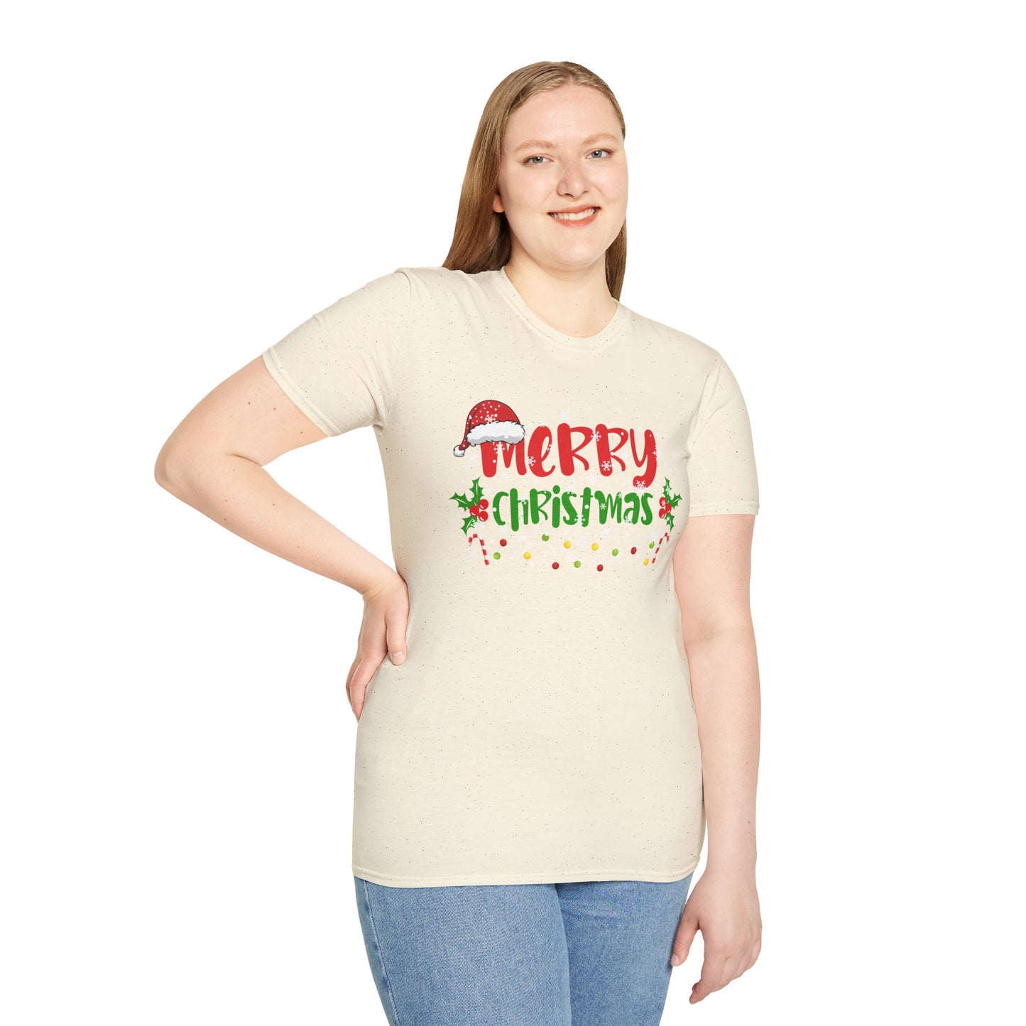 Merry Christmas Lights & Snow Magic  Unisex Tee