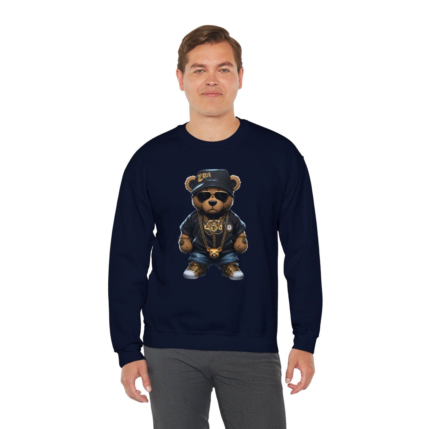 Blinged-Out Bear Graphic Sweatshirt