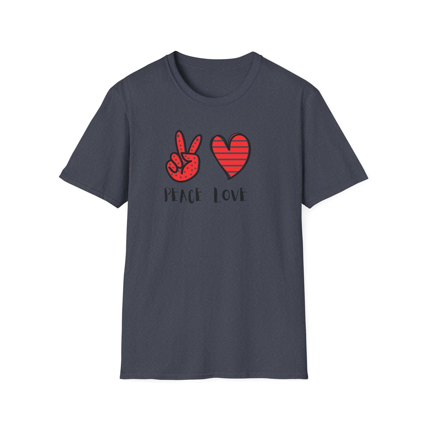 Peace and Love Graphic Unisex T-Shirt
