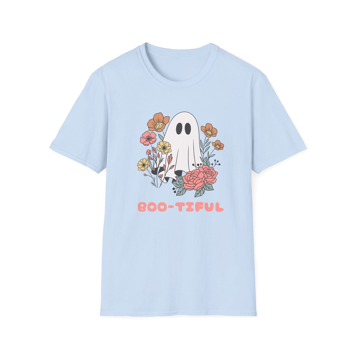 Boo-teful Ghost Floral T-Shirt