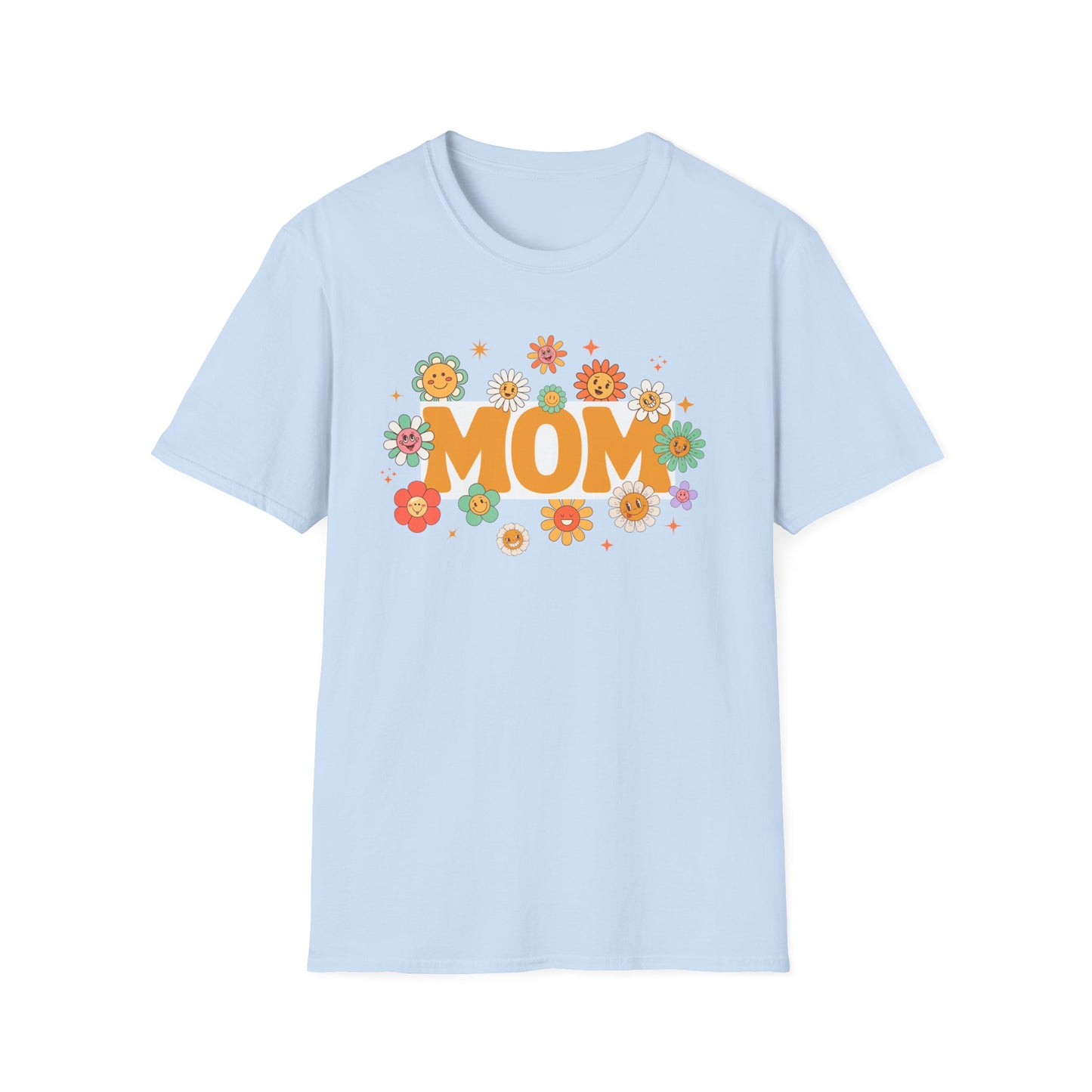 Flower Power Mom T-Shirt | Softstyle Tee for Mother's Day & Every Day