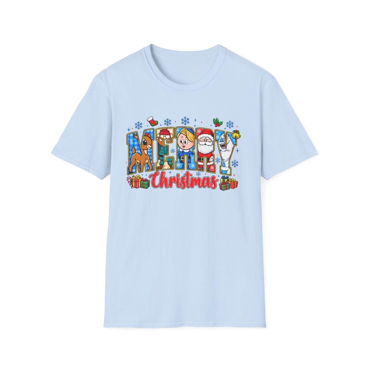 Merry Christmas Character Festive Holiday T-Shirt