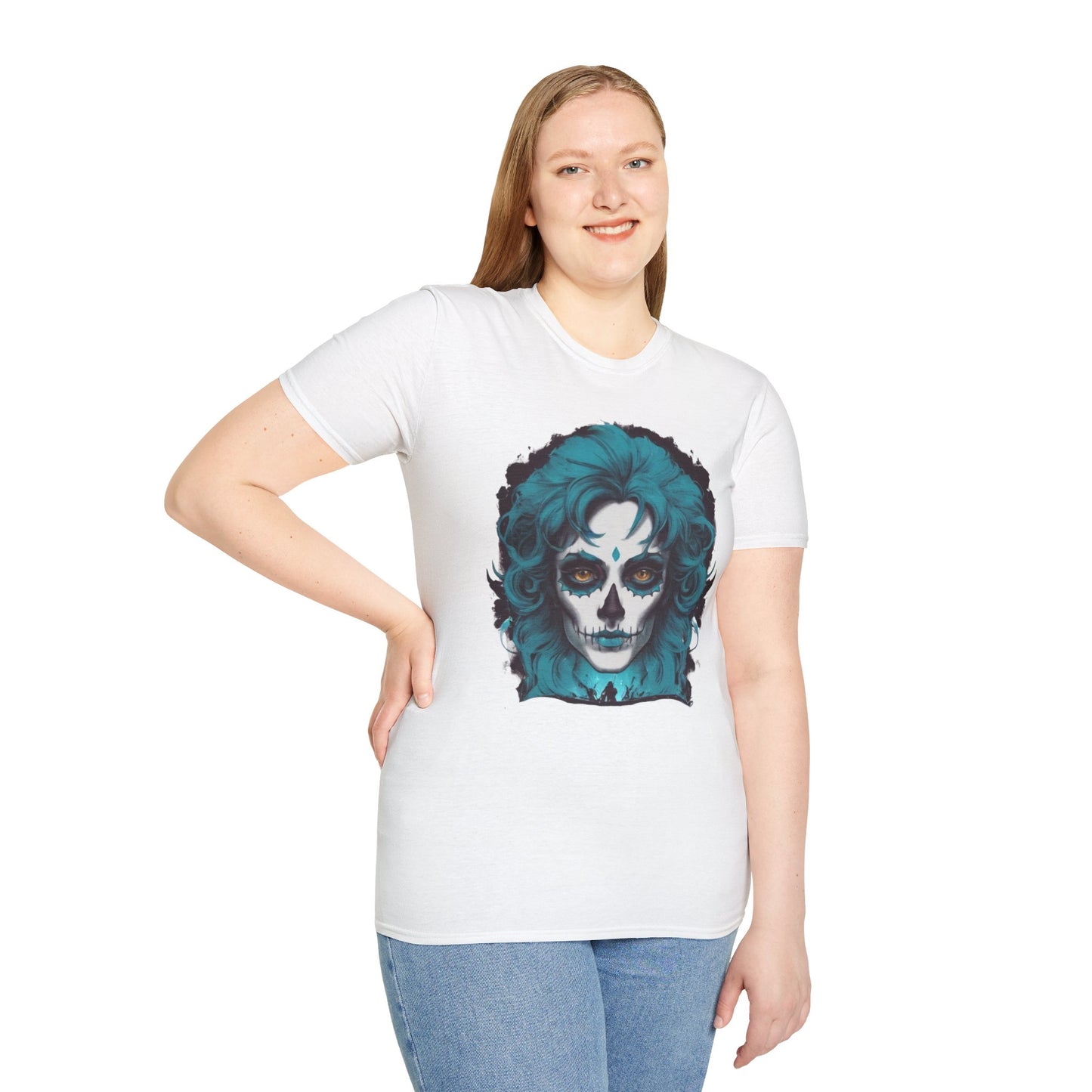 Day of the Dead Chic Skull Face Unisex Tee