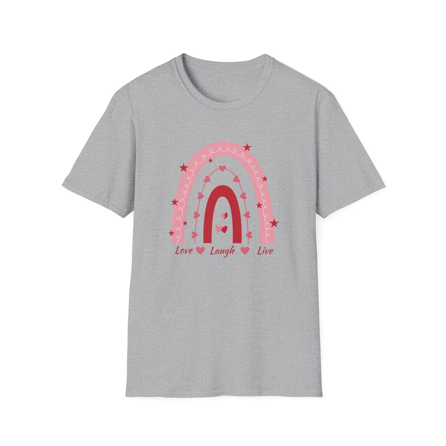 Love Laugh Live Rainbow Graphic Tee