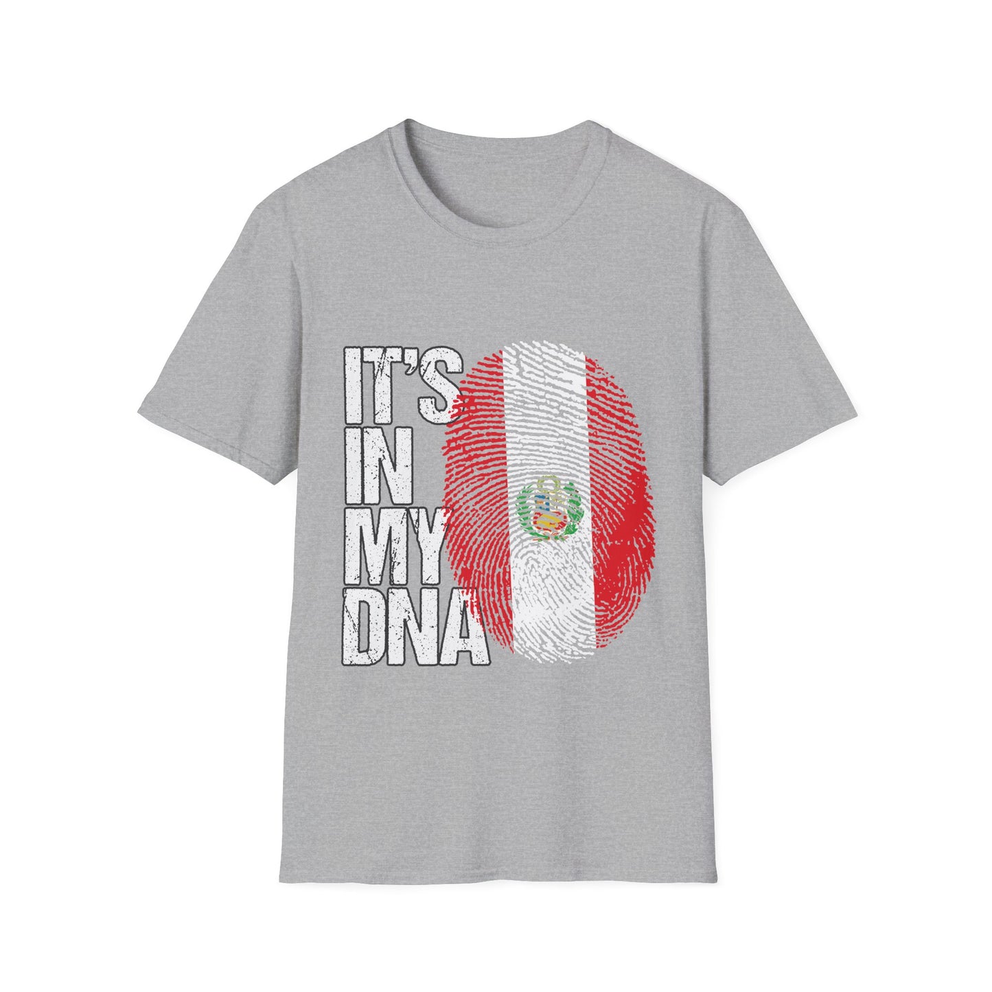 "It's In My DNA" Peru Flag Fingerprint Tee