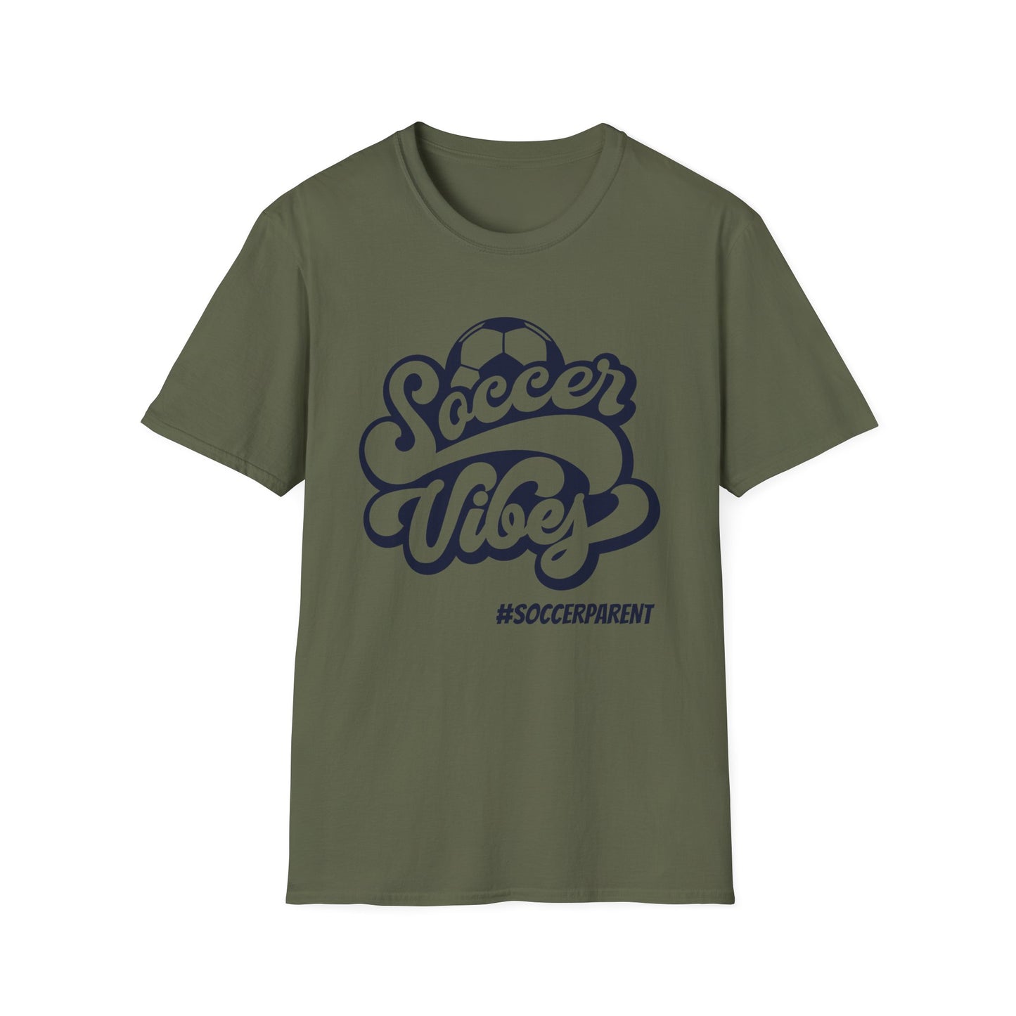 Soccer Vibes Unisex Softstyle T-Shirt for Soccer Parents