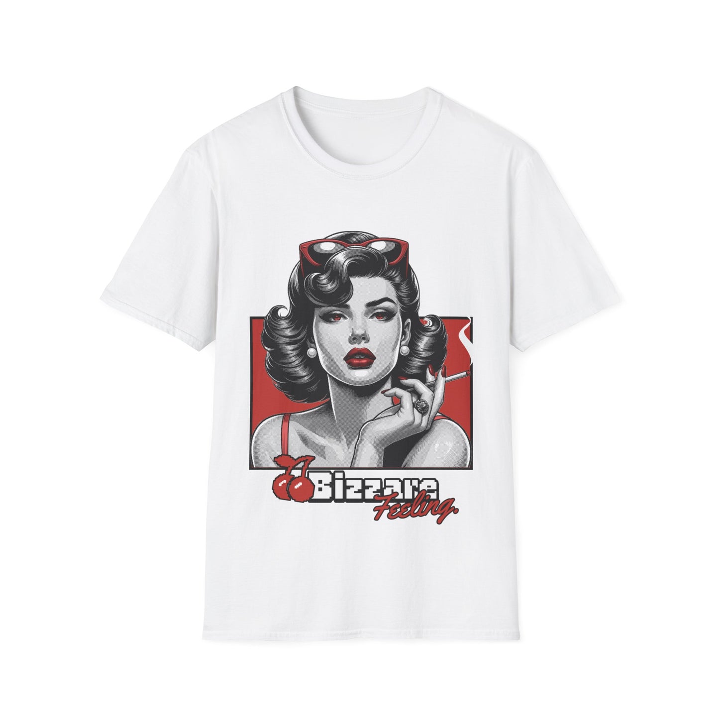 Retro Pin-Up Tee — "Bizarre Feeling" Graphic T-Shirt