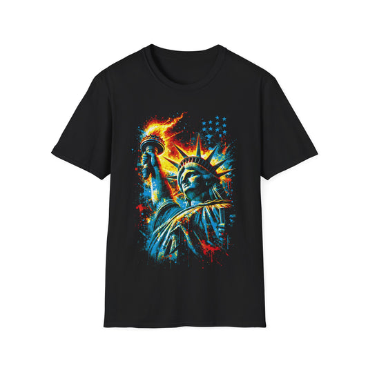Statue of Liberty Graphic T-Shirt – Patriotic New York Travel Shirt