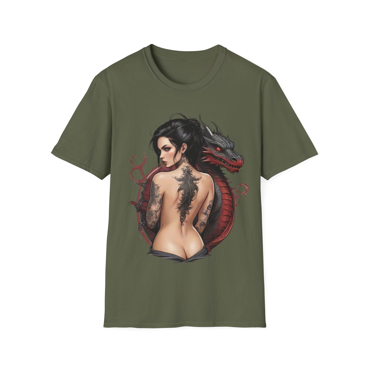 Mythical Bonds Dragon & Woman Unisex Tee