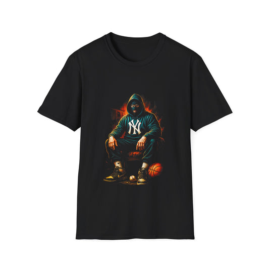 Basketball Hustle T-Shirt — Hooded Player Graphic Tee