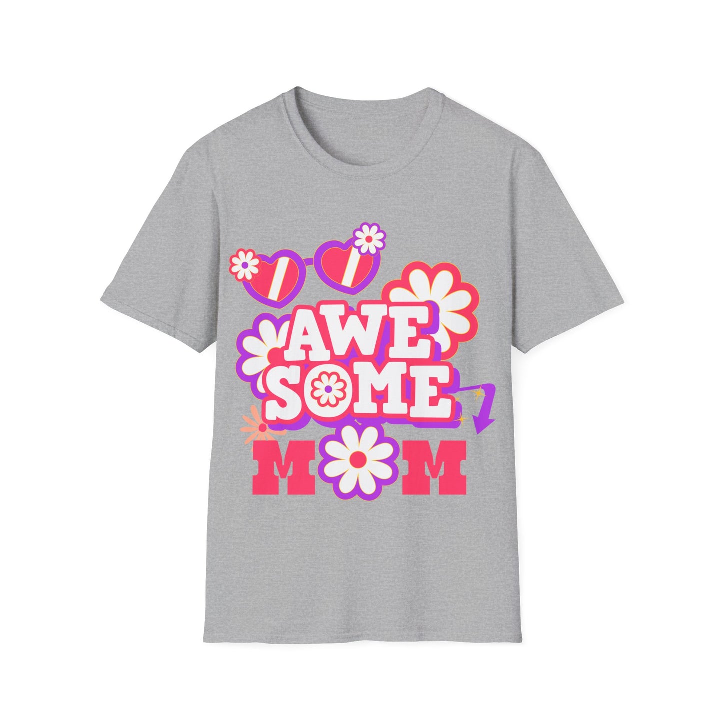 Awesome Mom Softstyle T-Shirt - Perfect Gift for Mother's Day