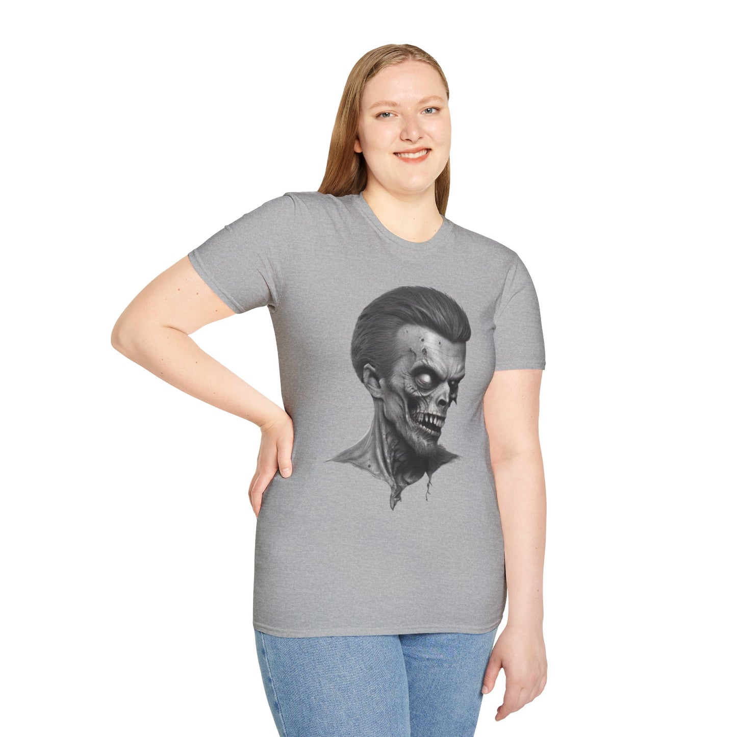 Creepy Undead Zombie Graphic Unisex Tee