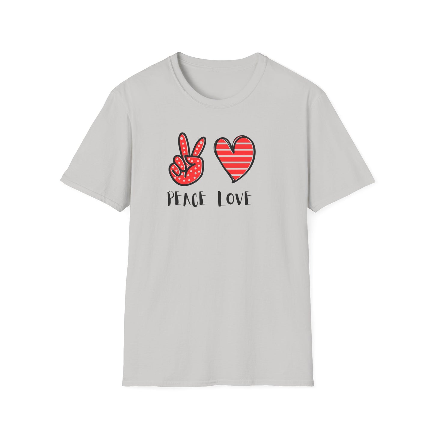 Peace and Love Graphic Unisex T-Shirt