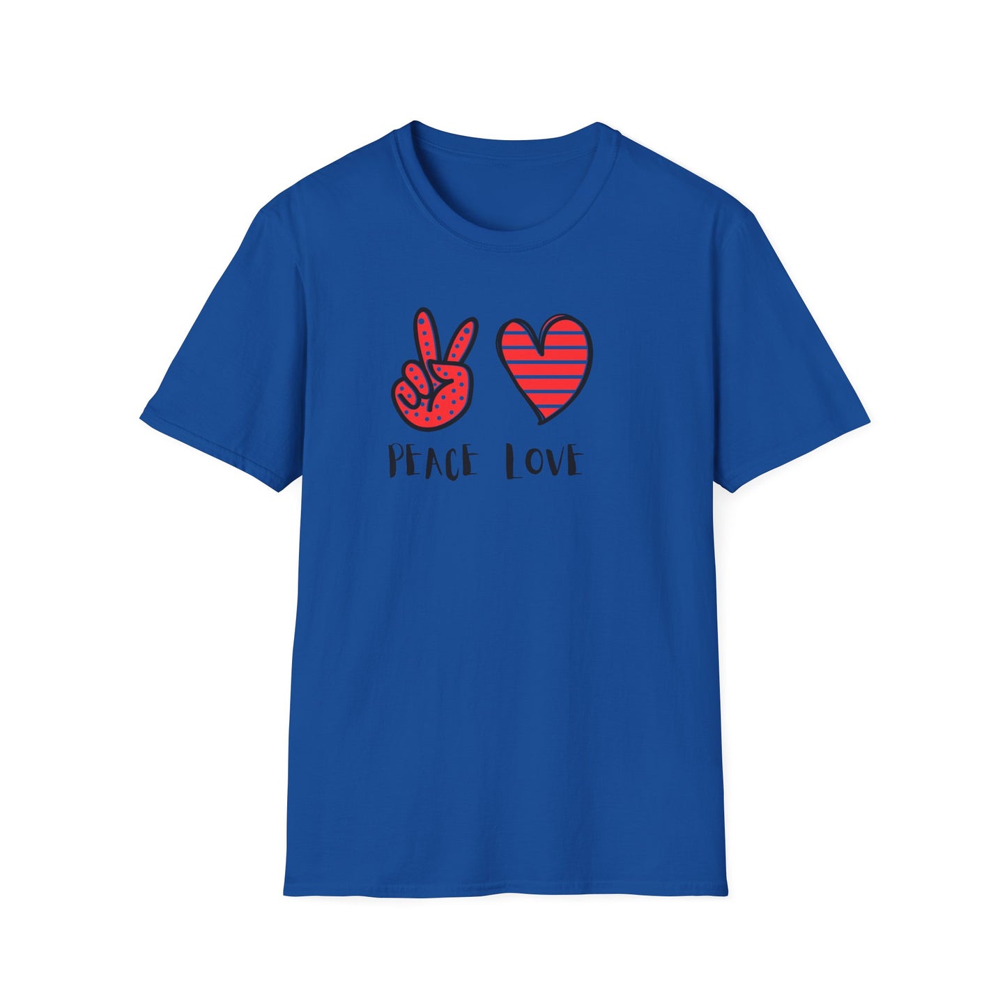 Peace and Love Graphic Unisex T-Shirt