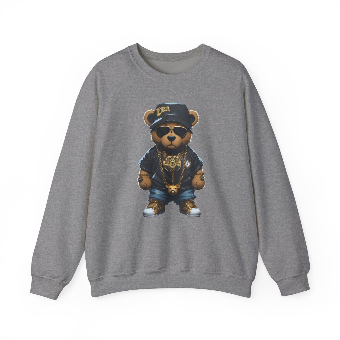 Blinged-Out Bear Graphic Sweatshirt