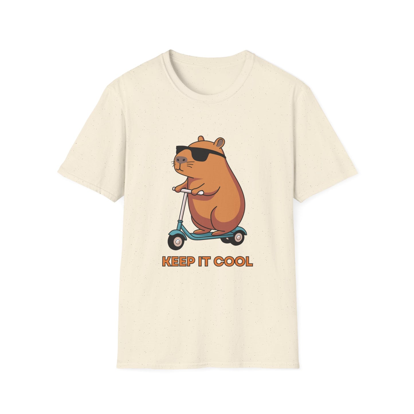 Capybara Keep It Cool Unisex Softstyle T-Shirt - Fun Graphic Tee for Animal Lovers