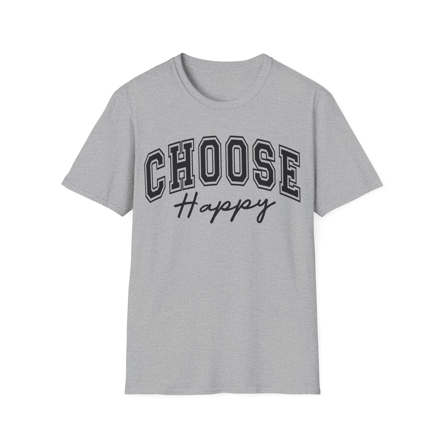 Choose Happy T-Shirt — Positive Message Graphic Tee