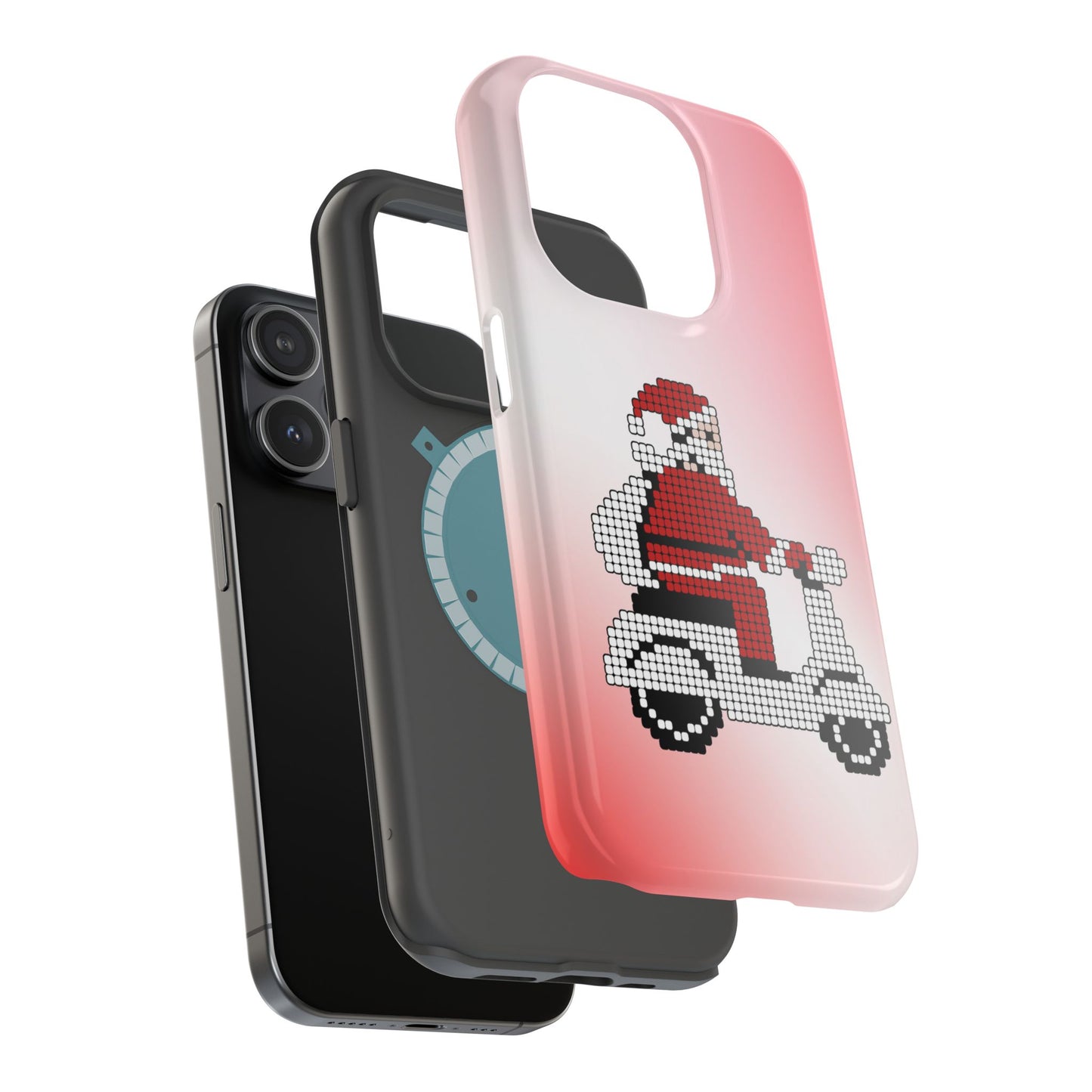 Sleighin' It: Santa's Motorcycle Journey Phone Case