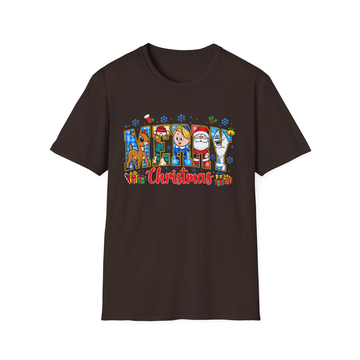 Merry Christmas Character Festive Holiday T-Shirt