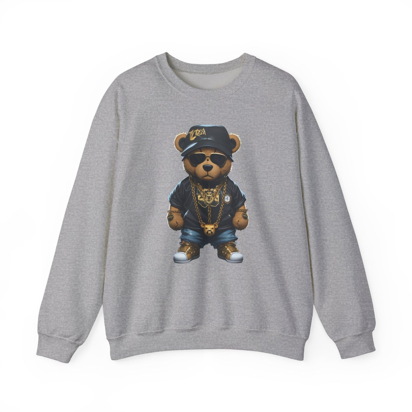 Blinged-Out Bear Graphic Sweatshirt