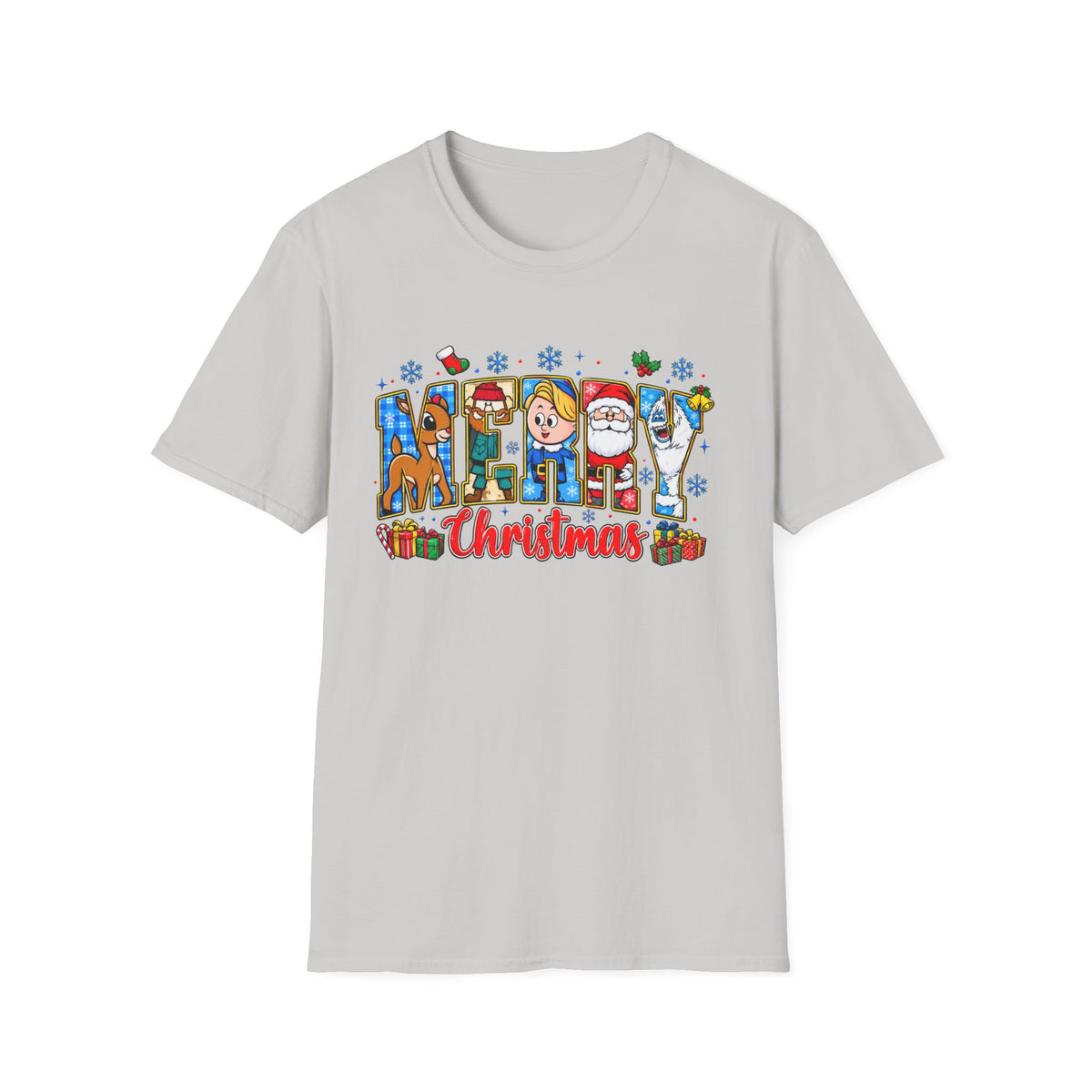 Merry Christmas Character Festive Holiday T-Shirt