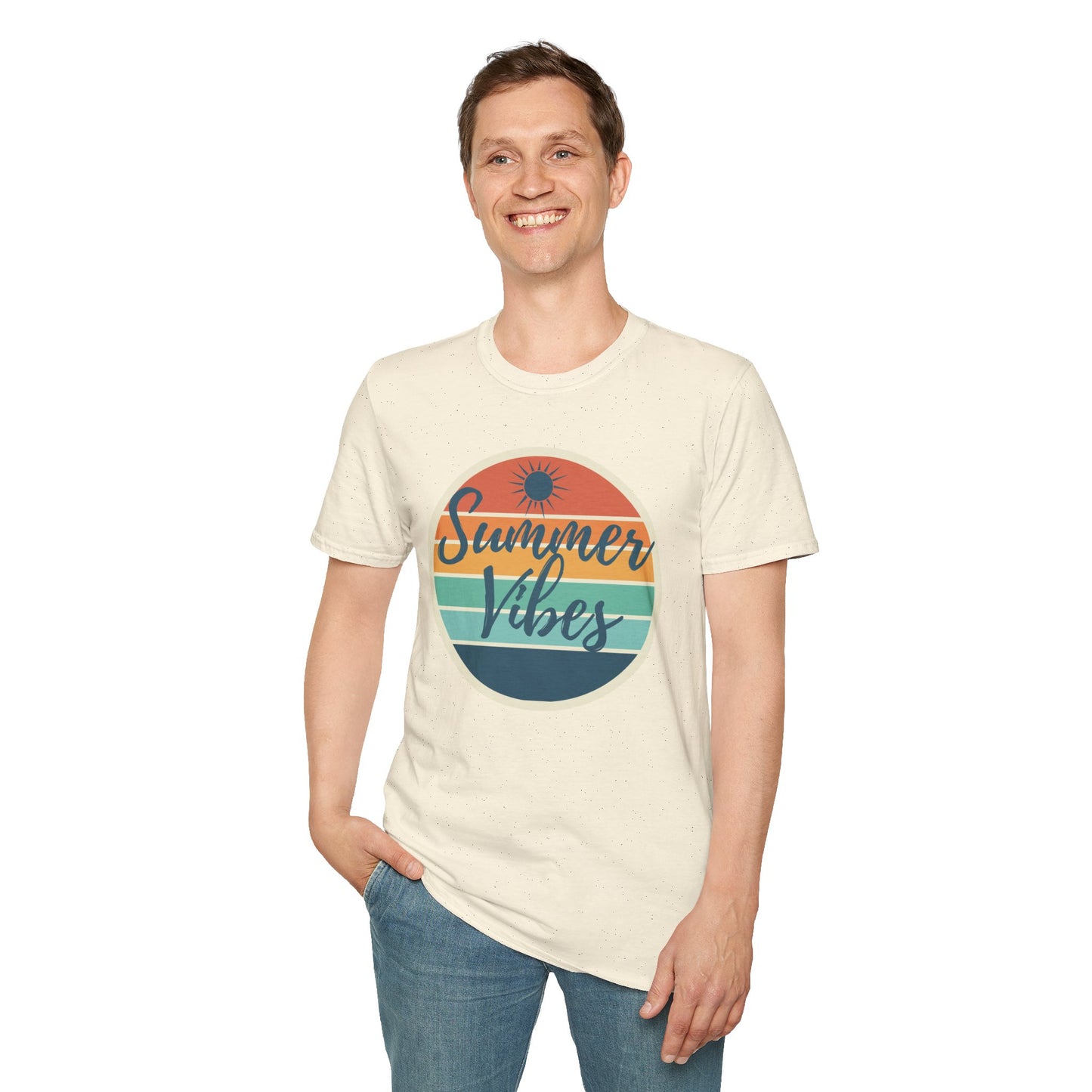 Summer Vibes Sunset Graphic Unisex Tee