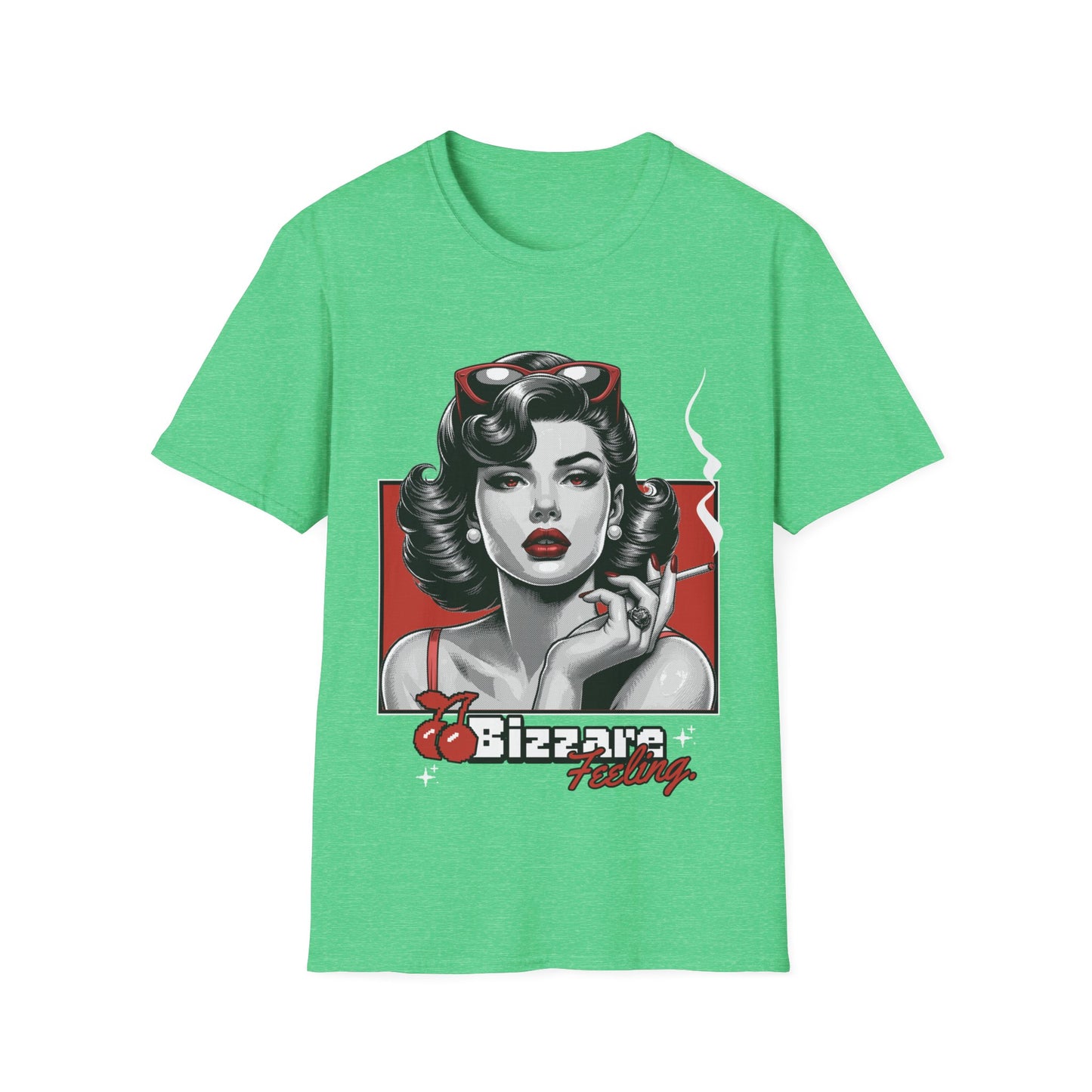 Retro Pin-Up Tee — "Bizarre Feeling" Graphic T-Shirt