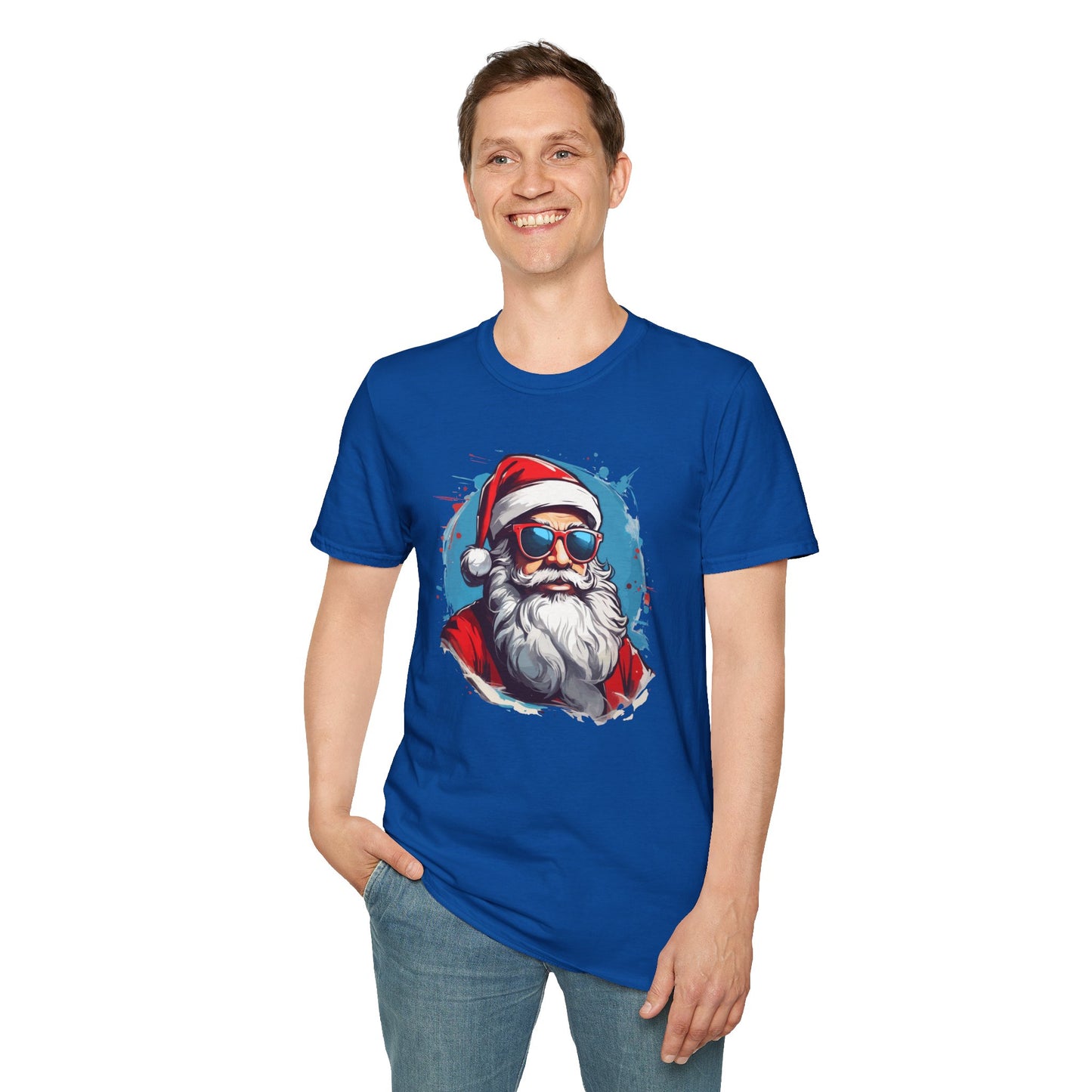 Cool Santa Sunglasses Graphic Unisex Tee