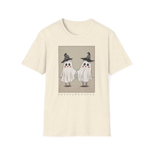 Spooky Romance Ghosts Together Unisex T-Shirt,