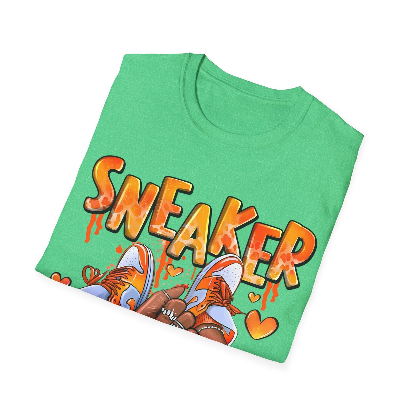 Sneaker Girl T-Shirt – Cute Orange Graphic Tee for Sneaker Lovers