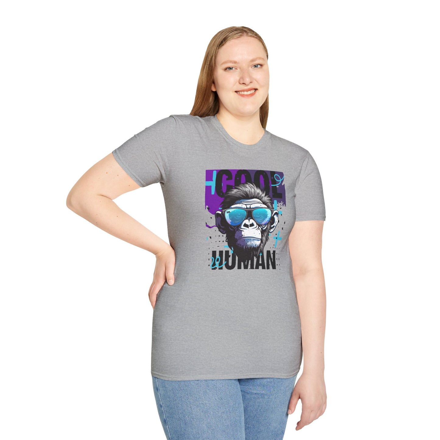 Cool Human Sassy Chimp in Shades Graphic Unisex T-Shirt