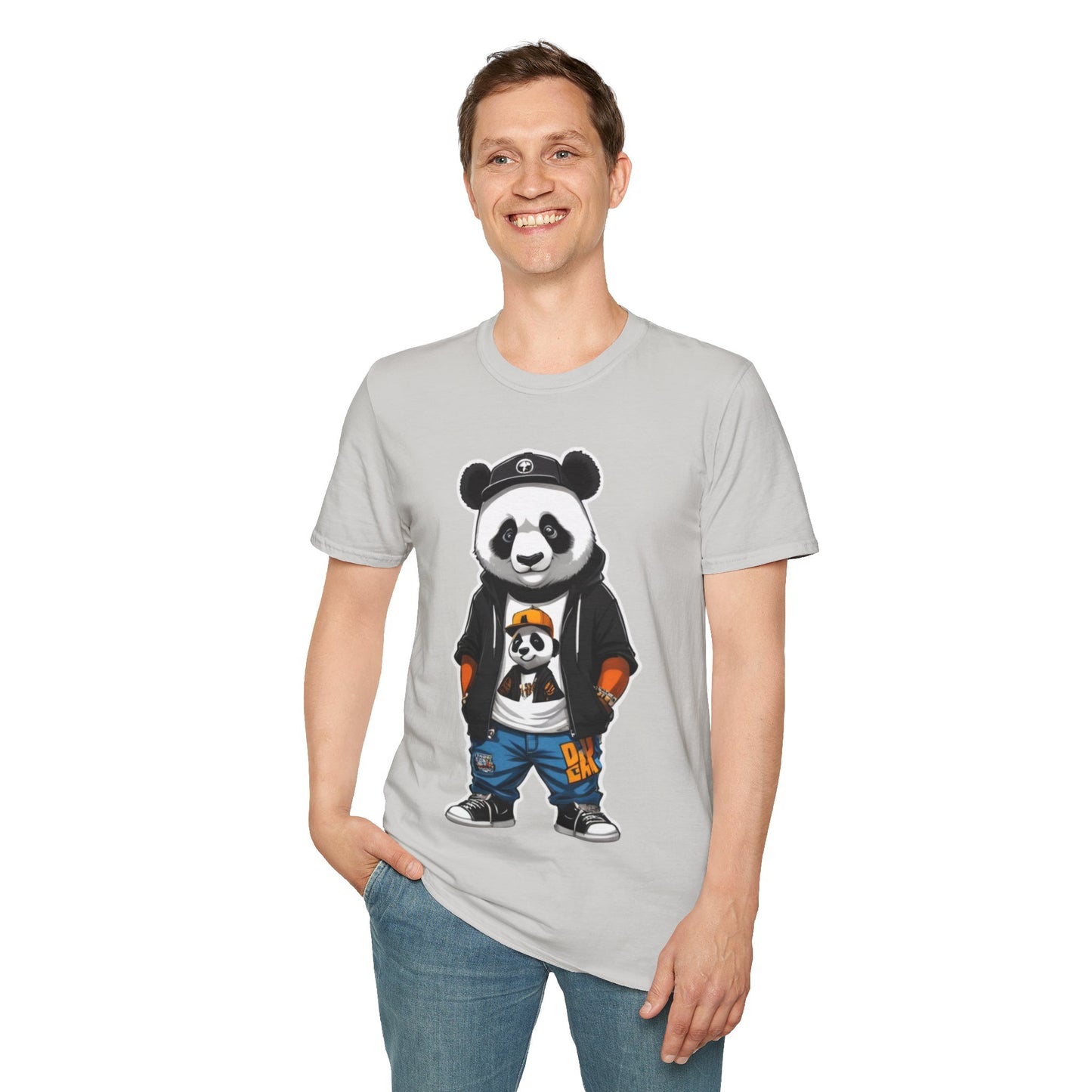 Panda Vibes Relaxed and Happy Unisex Tee