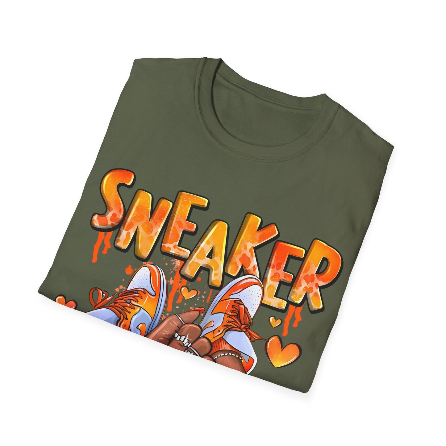 Sneaker Girl T-Shirt – Cute Orange Graphic Tee for Sneaker Lovers