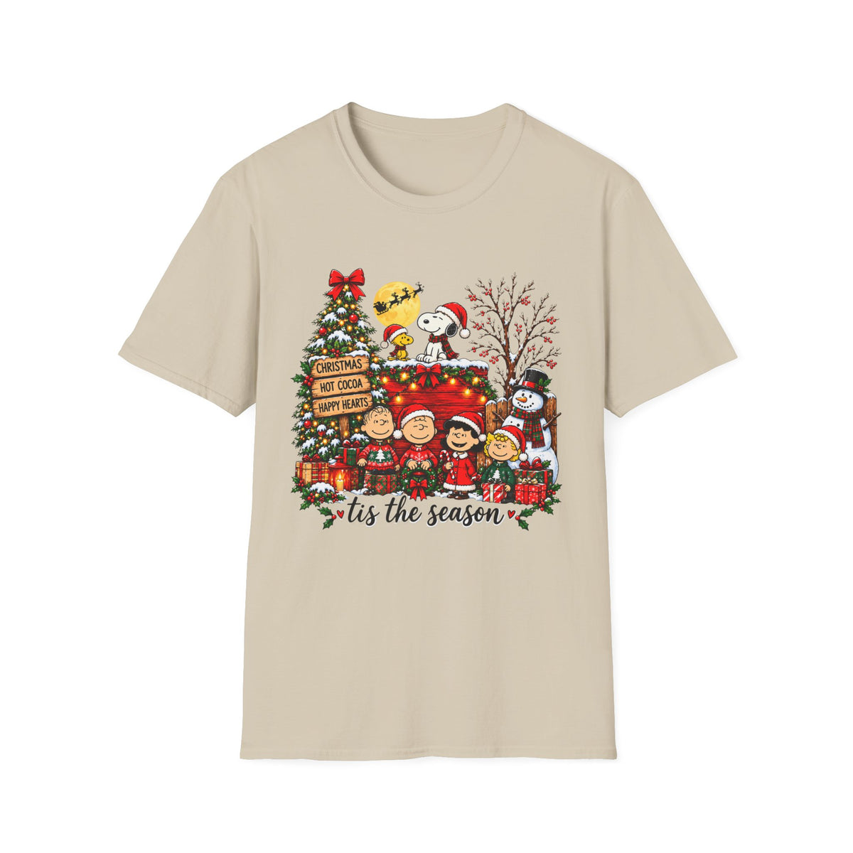 ’Tis the Season Christmas T-Shirt with Festive Holiday Characters