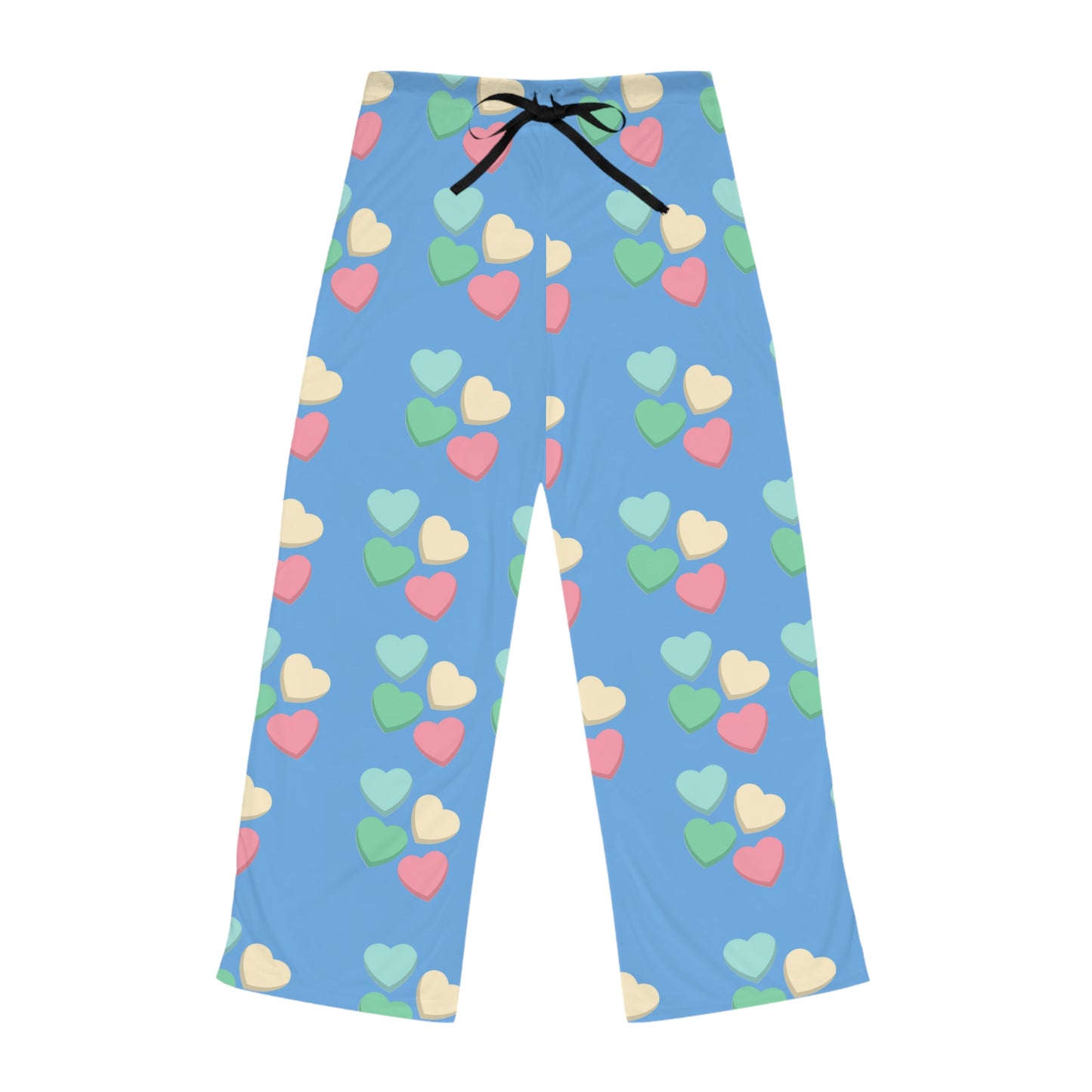 Candy Hearts Print Pajama Pants