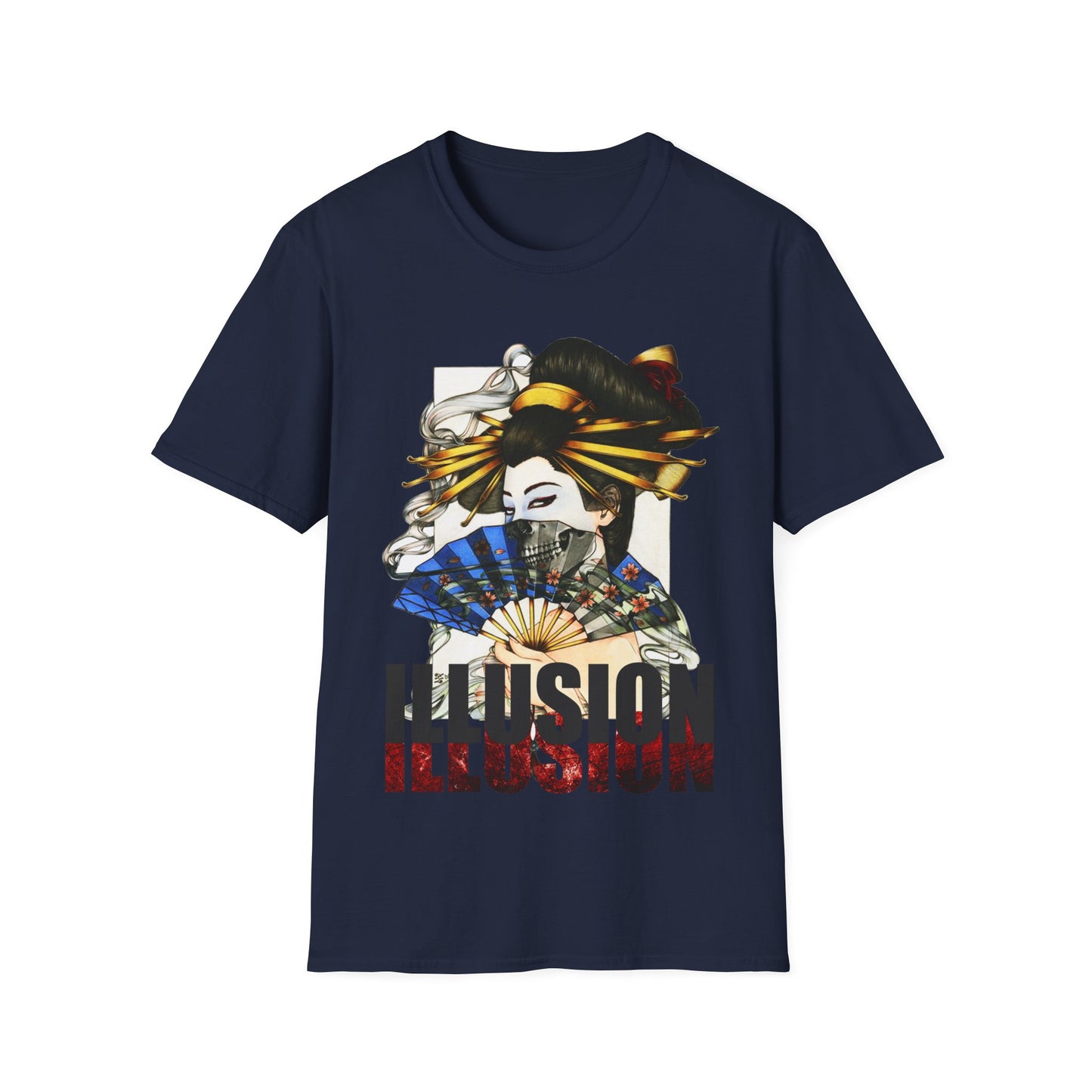 Illusion Geisha T-Shirt — Japanese Fan Art Tee
