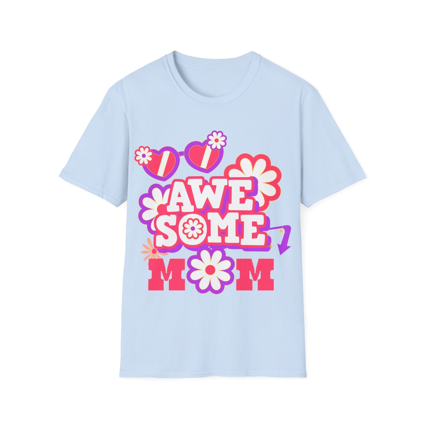Awesome Mom Softstyle T-Shirt - Perfect Gift for Mother's Day