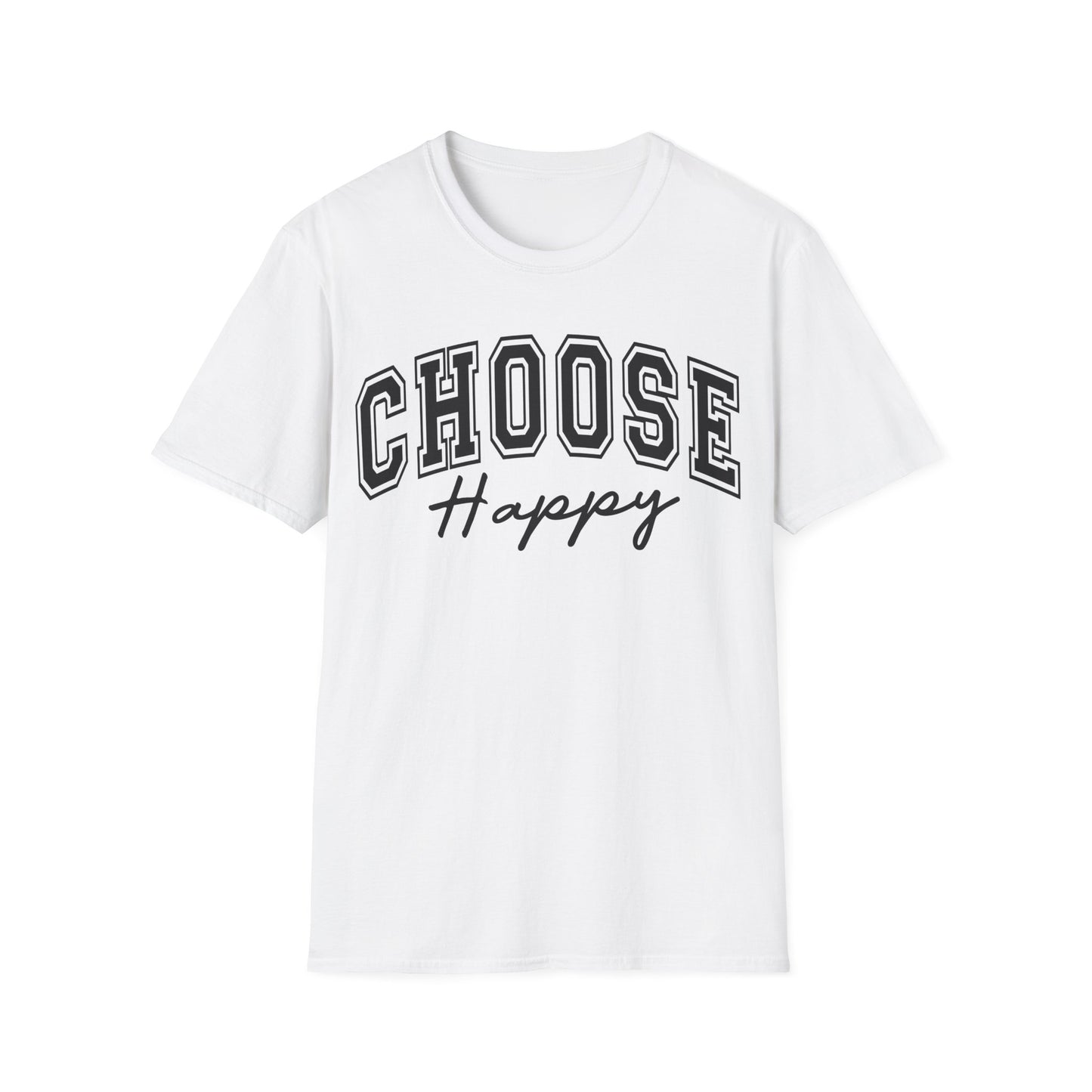 Choose Happy T-Shirt — Positive Message Graphic Tee