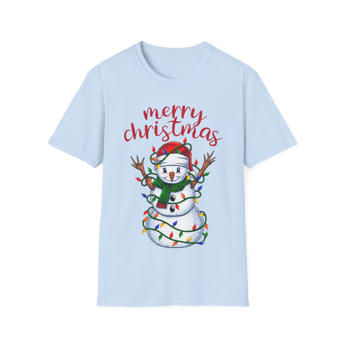 Merry Christmas Snowman Tee