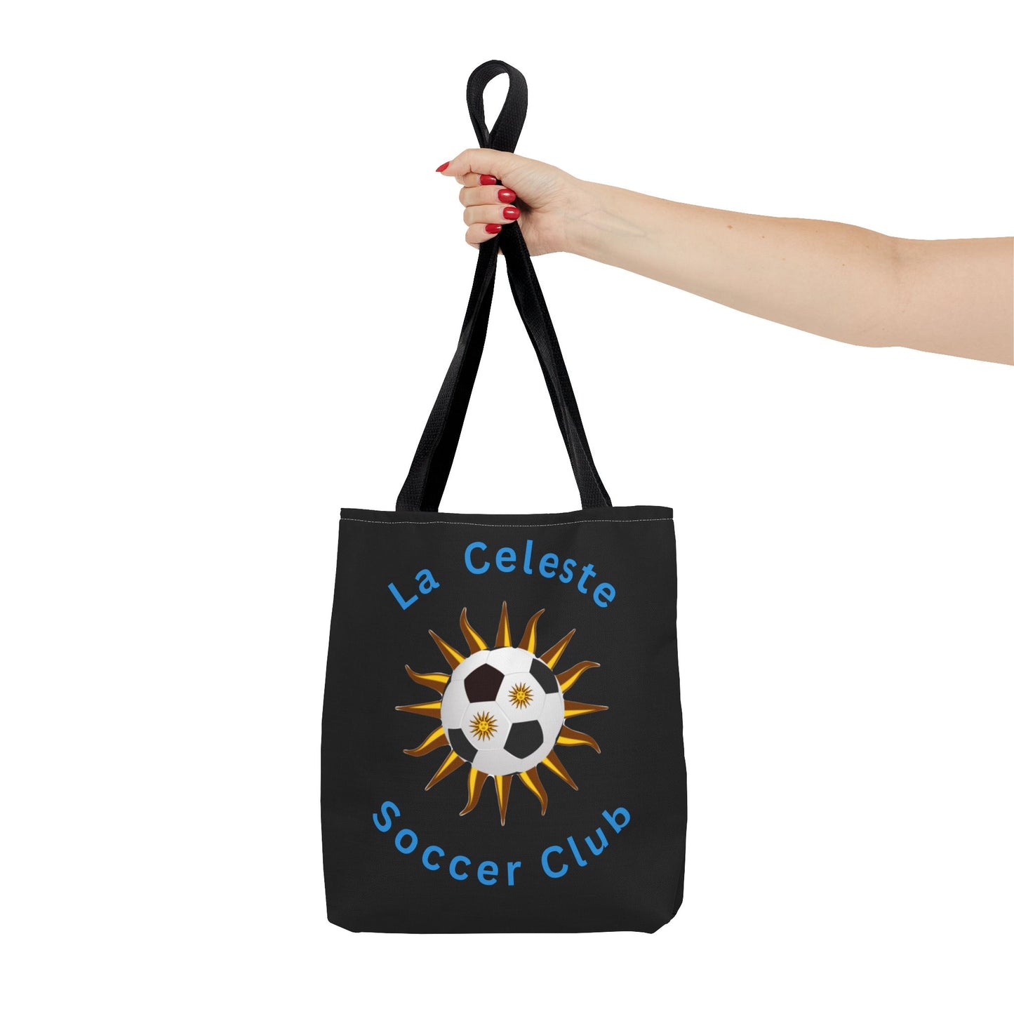 La Celeste S.C. Black Tote Bag | Más que un club una Familia!