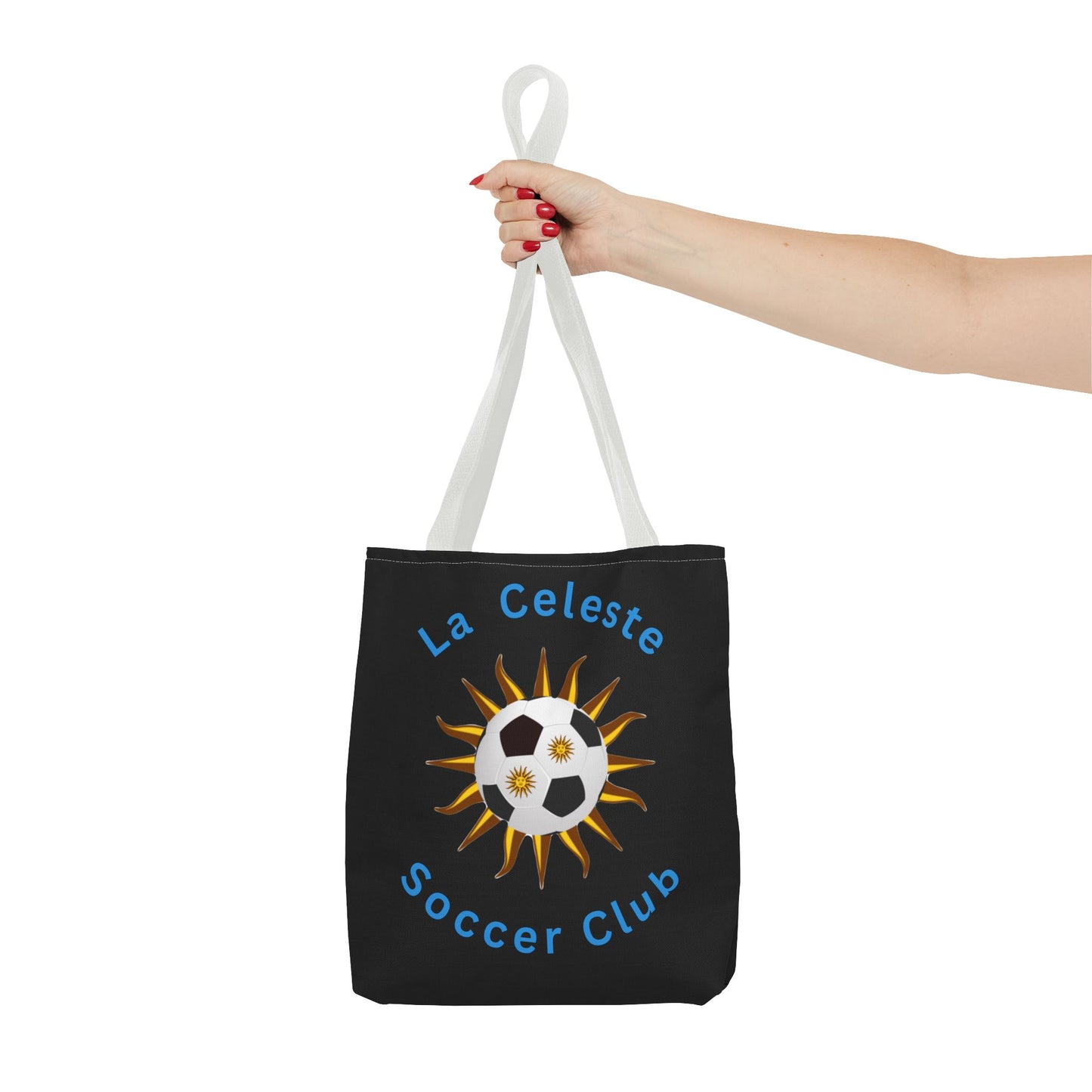 La Celeste S.C. Black Tote Bag | Más que un club una Familia!