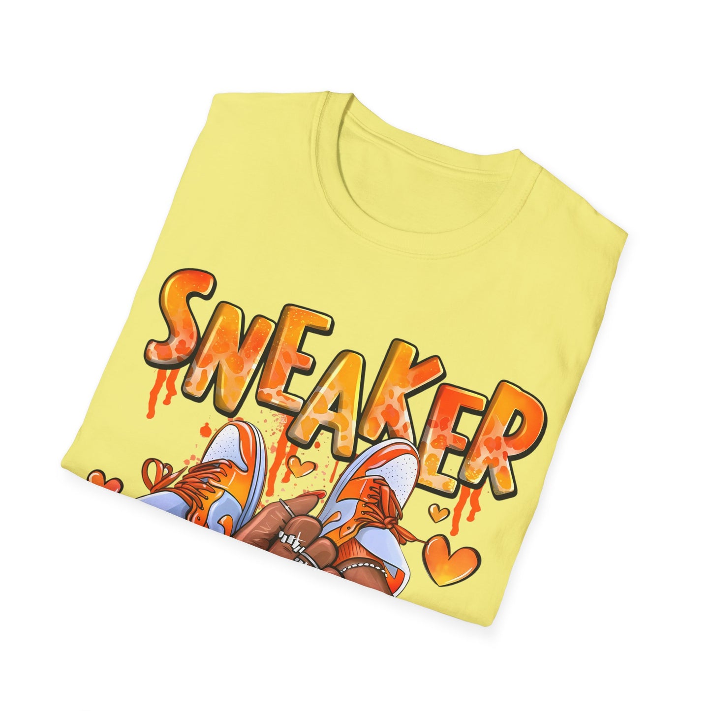 Sneaker Girl T-Shirt – Cute Orange Graphic Tee for Sneaker Lovers
