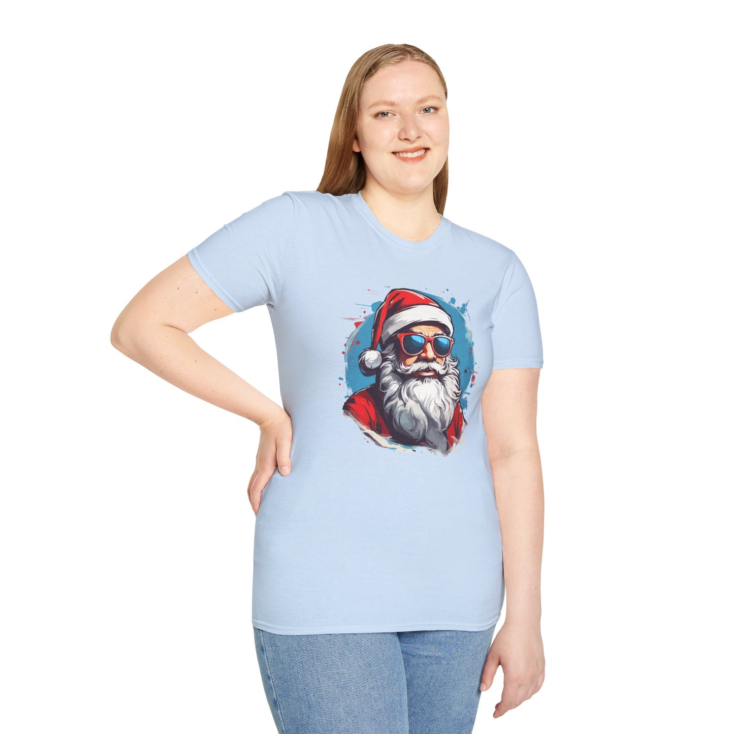 Cool Santa Sunglasses Graphic Unisex Tee