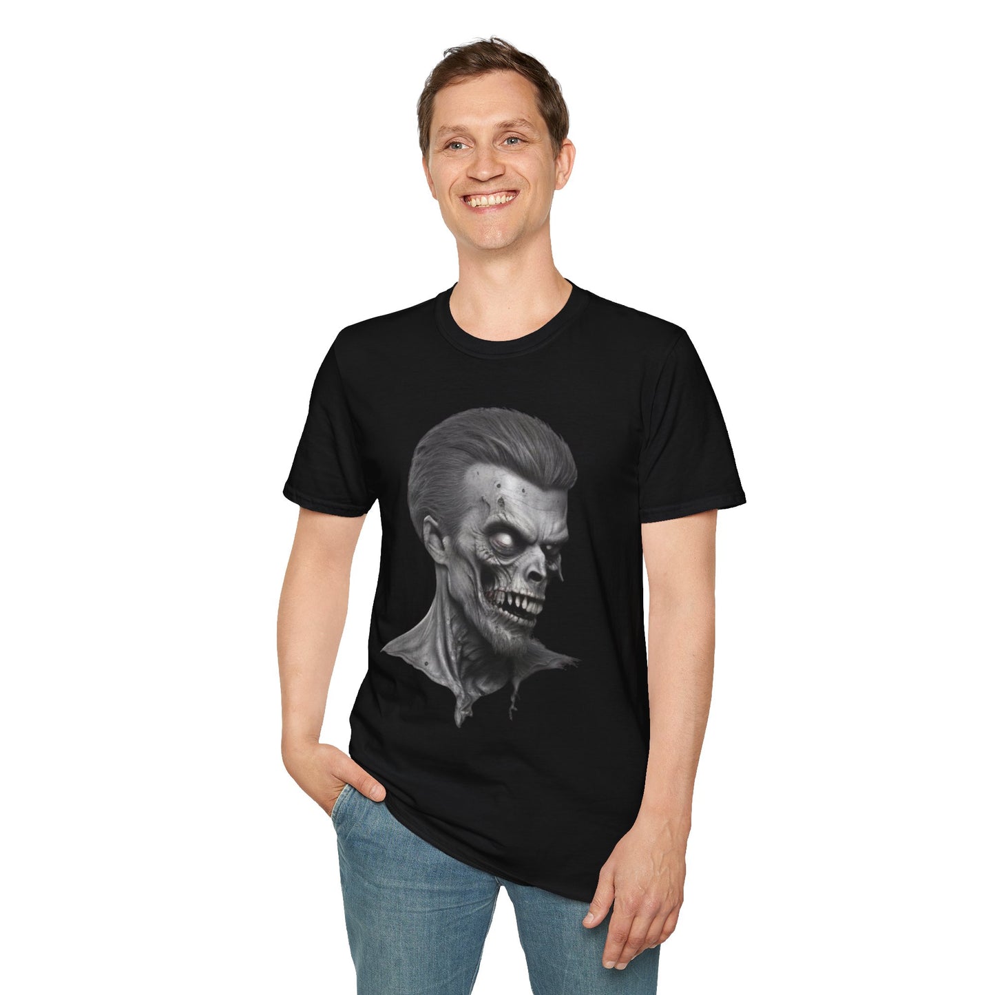 Creepy Undead Zombie Graphic Unisex Tee